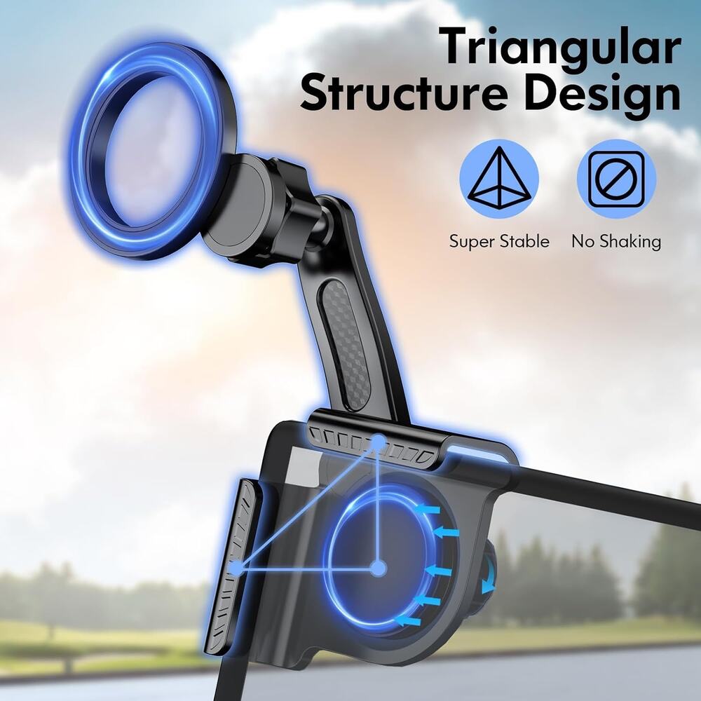 REEVAA 2025 Upgrade Tesla Phone Mount For MagSafe [Strongest Magnetic, No Glue]